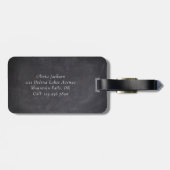 ブラックゴシックスカルフローラバラ ラゲッジタグ (裏面横)