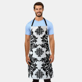 ブラックゴシックデザインエプロン エプロン (着用した状態)