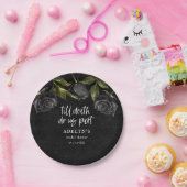 ブラックゴシックハロウィーンブライダルシャワー ペーパープレート (パーティー)