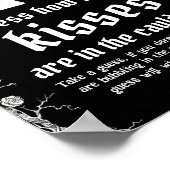 ブラックゴシックハロウィーン推測いくつのキスゲーム ポスター (角)