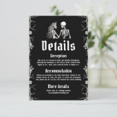 ブラックゴシックハロウィーン結婚骨格の詳細 エンクロージャーカード (スタンド正面)