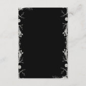 ブラックゴシックハロウィーン結婚骨格の詳細 エンクロージャーカード (裏面)