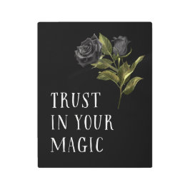 ブラックゴシックバラトラストイン魔法 メタルプリント