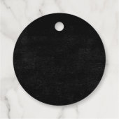 ブラックゴシックバラ結婚式の引き出物ラベル フェイバータグ (裏面)