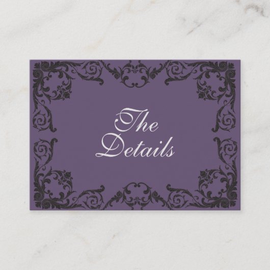 ブラックゴシック結婚のQRC結婚詳細エンクロージャC エンクロージャーカード (正面)