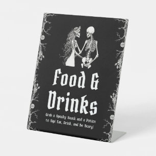 ブラックゴシック ハロウィン スケルトン 食べ物&飲み物 サイン