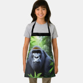 ブラックゴリラ、キッズフルプリントエプロン エプロン (インサイチュ)