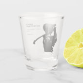 ブラックゴルファーゴルフ旅行バチュラーパーティ ミニマル ショットグラス (裏面)