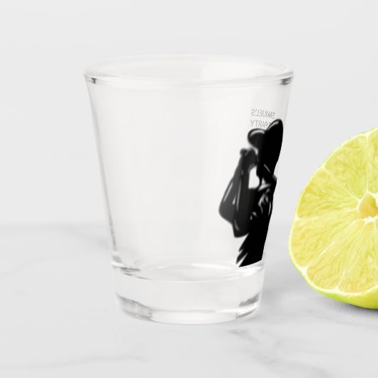 ブラックゴルファーゴルフ旅行バチュラーパーティ ミニマル ショットグラス (左)