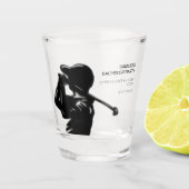 ブラックゴルファーゴルフ旅行バチュラーパーティ ミニマル ショットグラス (正面)