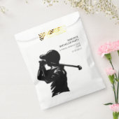 ブラックゴルファーゴルフ旅行バチュラーパーティ ミニマル フェイバーバッグ (封をした状態)