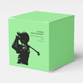 ブラックゴルファーゴルフ旅行バチュラーパーティ ミニマル フェイバーボックス