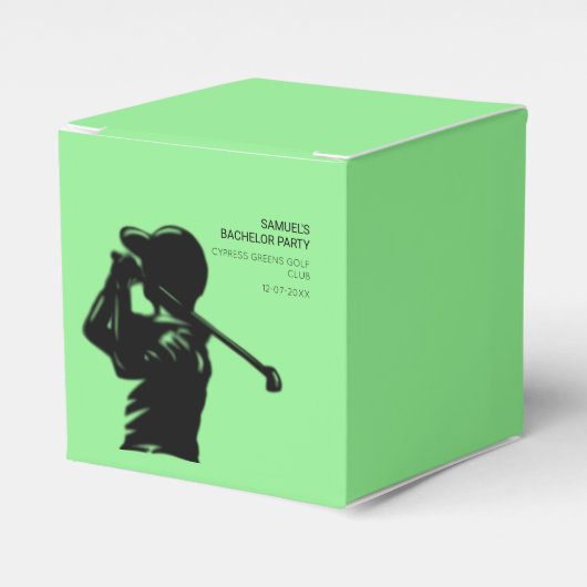 ブラックゴルファーゴルフ旅行バチュラーパーティ ミニマル フェイバーボックス (正面サイド)