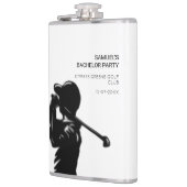 ブラックゴルファーゴルフ旅行バチュラーパーティ ミニマル フラスク (左)