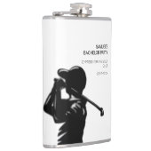 ブラックゴルファーゴルフ旅行バチュラーパーティ ミニマル フラスク (右)