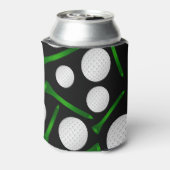 ブラックゴルフボパーソナライズされたールティーの名前 缶クーラー (缶裏面)