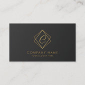 ブラックゴーエレガントルデン名刺 名刺 (正面)