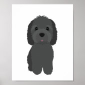 ブラックゴールデンドルドッグ子供部屋&キッズデコールポスター ポスター (正面)