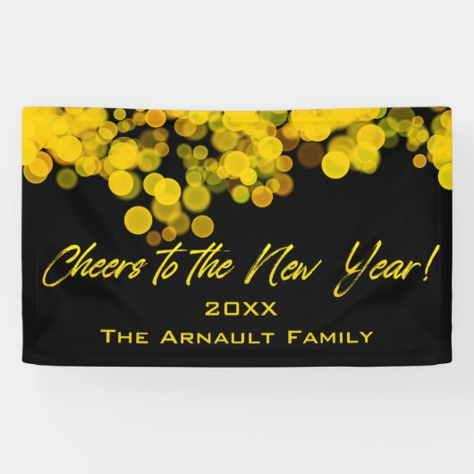 ブラックゴールデン《写真》ぼけ味ライト応援から新年 横断幕 (横)