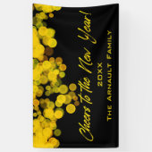 ブラックゴールデン《写真》ぼけ味ライト応援から新年 横断幕 (縦)