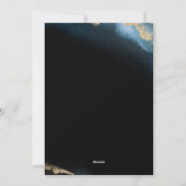 ブラックゴールデン |応援から新年のパーティー シーズンカード (裏面)