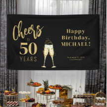ブラックゴールドで乾杯 50歳の誕生日パーティー