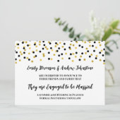 ブラックゴールドのコンフェッティエンゲージ発表 案内状 (スタンド正面)