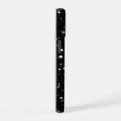 ブラックゴールドの星空スマホケース iPhone 15ケース (右側面)