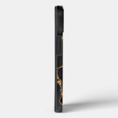 ブラックゴールドの水彩アゲート オーダーメイド Case-Mate iPhoneケース (裏面 / 右)
