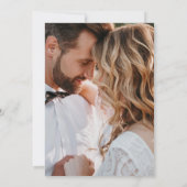 ブラックゴールドの結婚式招待状 招待状 (裏面)