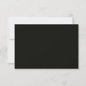 ブラックゴールドの結婚式RSVPカード 出欠カード (裏面)