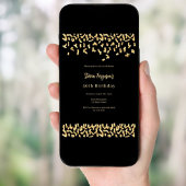 ブラックゴールドの誕生日 招待状