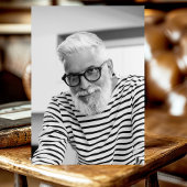 ブラックゴールドの風船の写真を使った80歳の誕生日パーティー 招待状