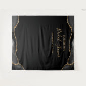 ブラックゴールドアゲートダーク ブライズシャワー フォトブース タペストリー (正面(横))