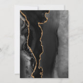 ブラックゴールドアゲートダーク 30歳の誕生日パーティー 招待状 (裏面)