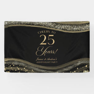 ブラックゴールドアゲート 結婚25周年記念パーティー 横断幕