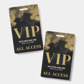 ブラックゴールドイベントVIP バッジ (正面&裏面)