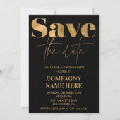 ブラックゴールドカンパニークリスマスパーティー Save the date 招待状 (正面)