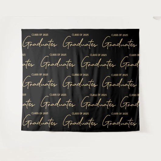 ブラックゴールドクラス2025 卒業生 卒業式 タペストリー (正面(横))
