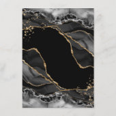ブラックゴールドグリッターアゲートストーン ウェディングエンクロージャーC エンクロージャーカード (裏面)