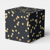 ブラックゴールドグリッター パーティーファヴォリーボックス フェイバーボックス (裏面サイド)