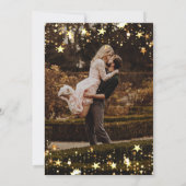 ブラックゴールドシャンデリア結婚式の写真  セーブザデート (裏面)