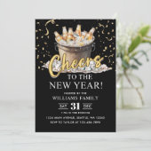 ブラックゴールドシャンパンチェアーズニューイヤーズイブパーティー 招待状 (スタンド正面)