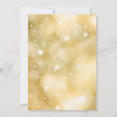 ブラックゴールドストリングライト法人ホリデーパーティー 招待状 (裏面)