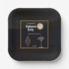 ブラックゴールドタイム お化けとお酒のハロウィンパーティー ペーパープレート