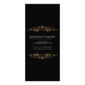 ブラックゴールドフォイルクラシックスワーズサービス価格メニュー ラックカード (裏面)