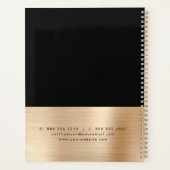 ブラックゴールドフォイル実在エステートブローカーエージェントハウス プランナー手帳 (裏面)