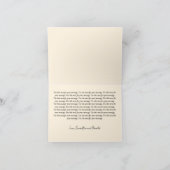 ブラックゴールドフォイル書道フォーマルサンキューカード サンキューカード (内部)