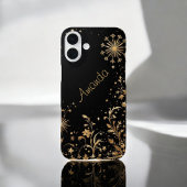 ブラックゴールドブルーム iPhoneケース