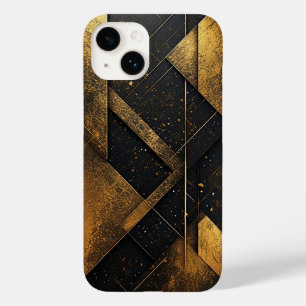 ブラックゴールド幾何学デザイン Case-Mate iPhone 14ケース